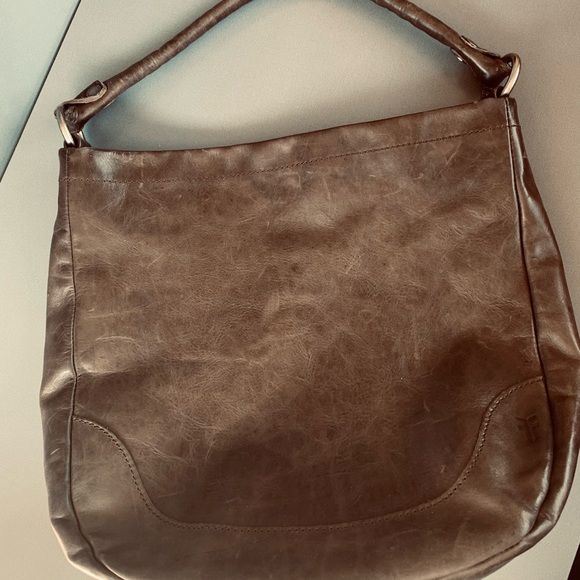 Frye Melissa Hobo Bag Dark Brown EC - Picture 5 of 12